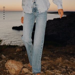 Zara hi rise wide for jeans